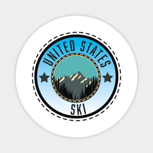 United States Ski logo Magnet